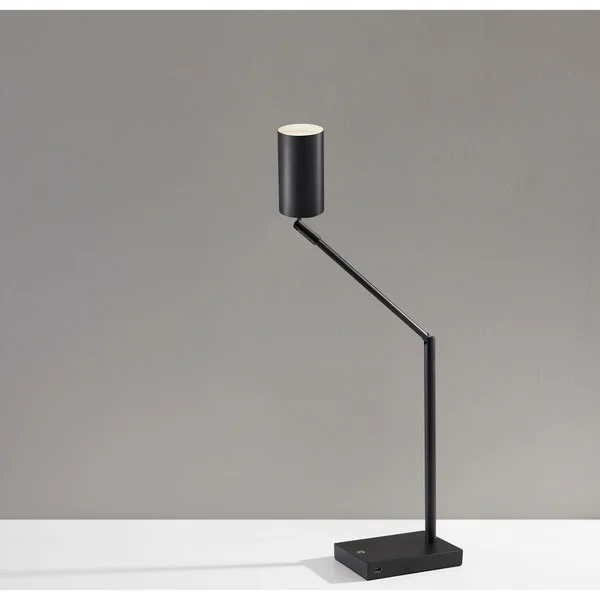 Adesso Black Colby LED Desk Lamp