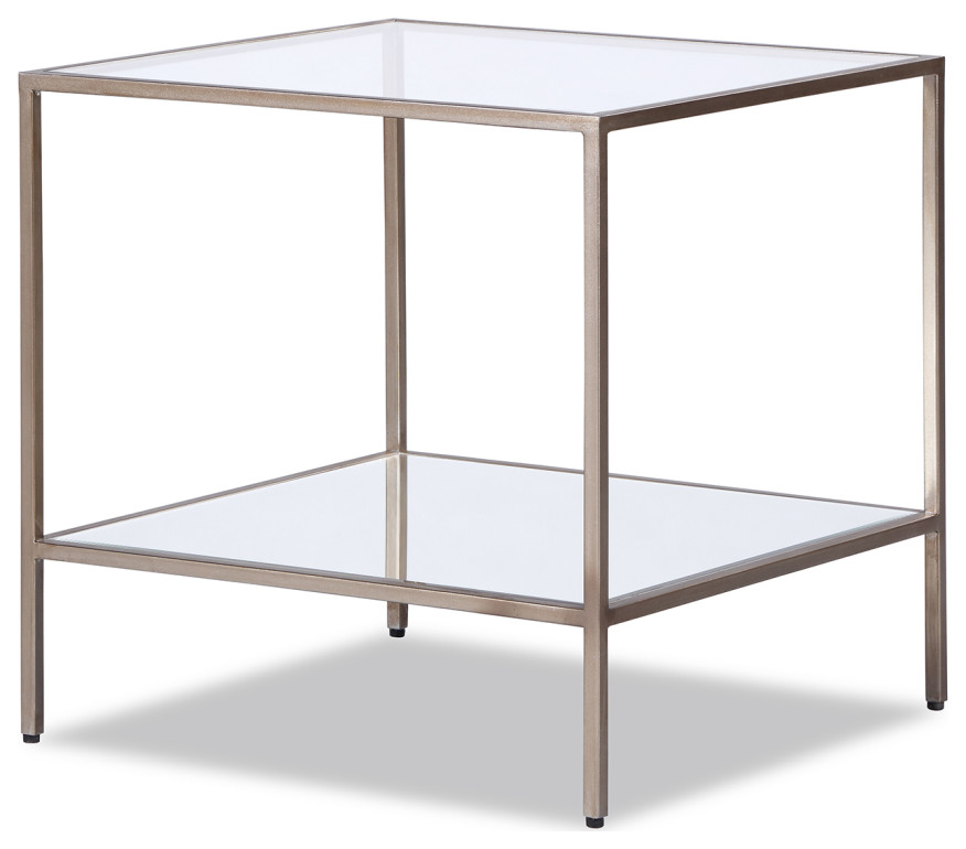 Antique Silver Side Table  Liang  ampEimil Oliver   Contemporary   Side Tables And End Tables   by Oroa   Distinctive Furniture  Houzz