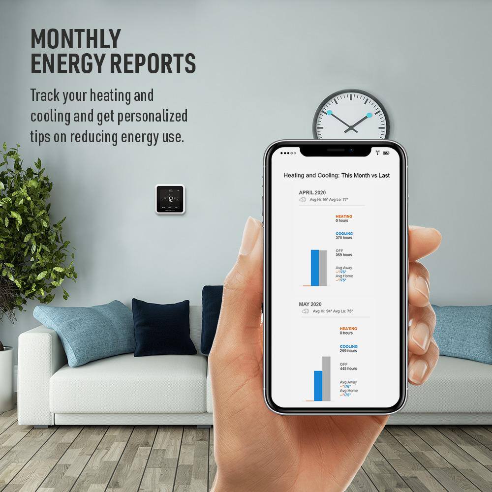 Honeywell Home T5 7-Day Smart Wi-Fi Programmable Thermostat with Geofence Technology RTH8800WF2022