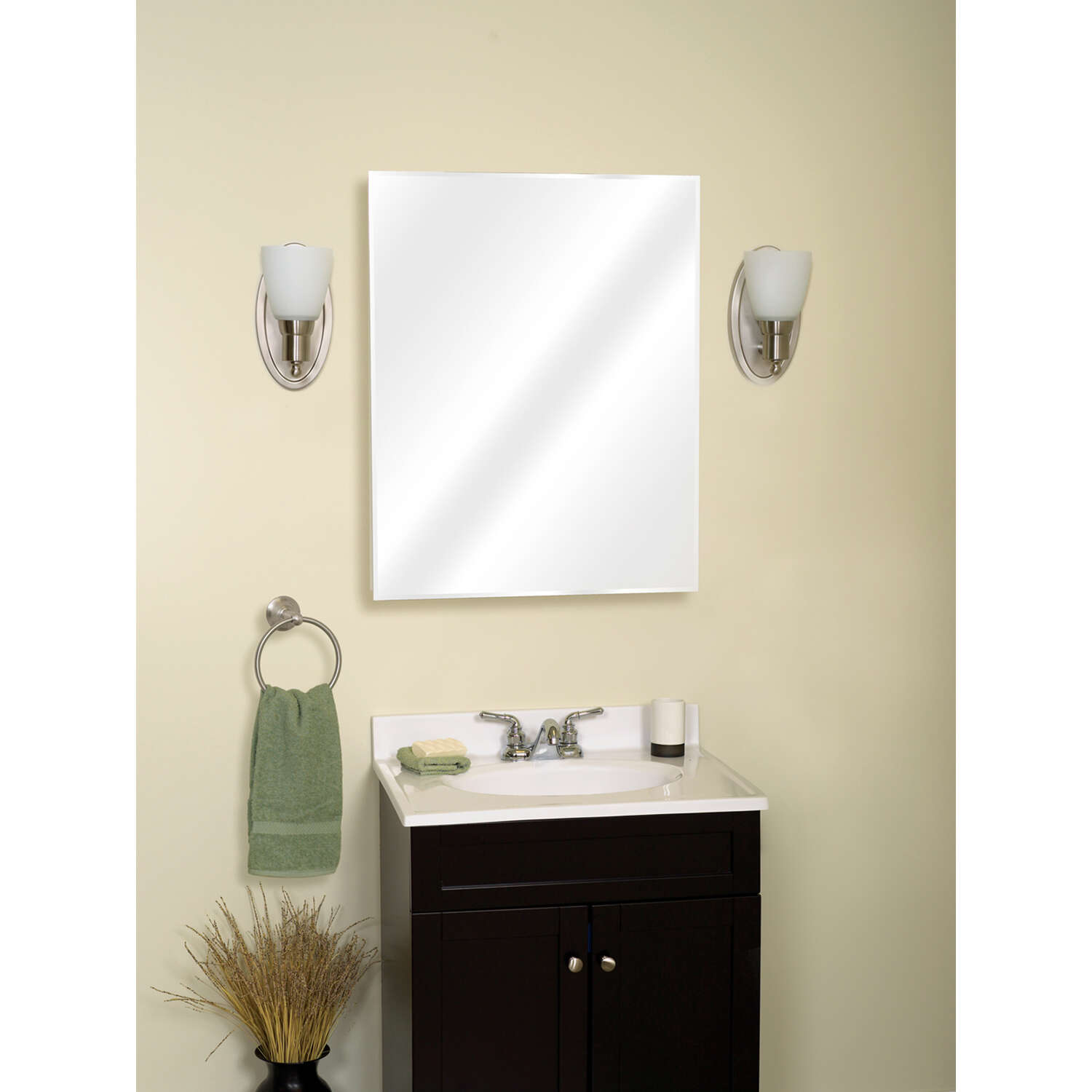 Zenith Products 30.5 in. H X 24.25 in. W X 5 in. D Rectangle Medicine Cabinet/Mirror