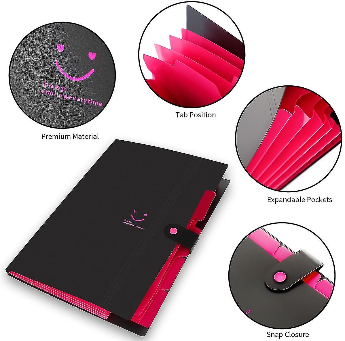 Compartment Folder A4， Document Folder A4 Expandable Portable File Folder A4 Compartment Folder A4