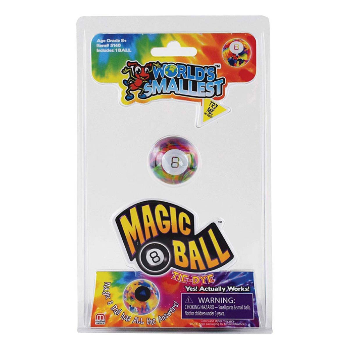 World's Smallest Tie-Dye Magic 8 Ball