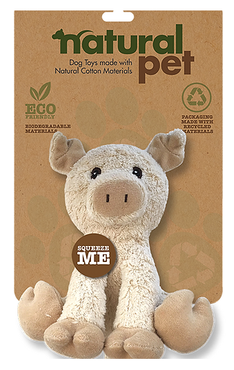 Natural Pet 6 Dog Toy Assorted - Pig/Horse/Cow