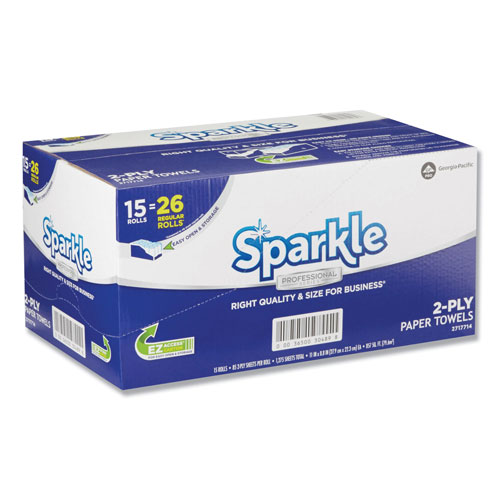 Georgia Pacific Sparkle Sparkle ps Perforated Paper Towel | White， 8 4