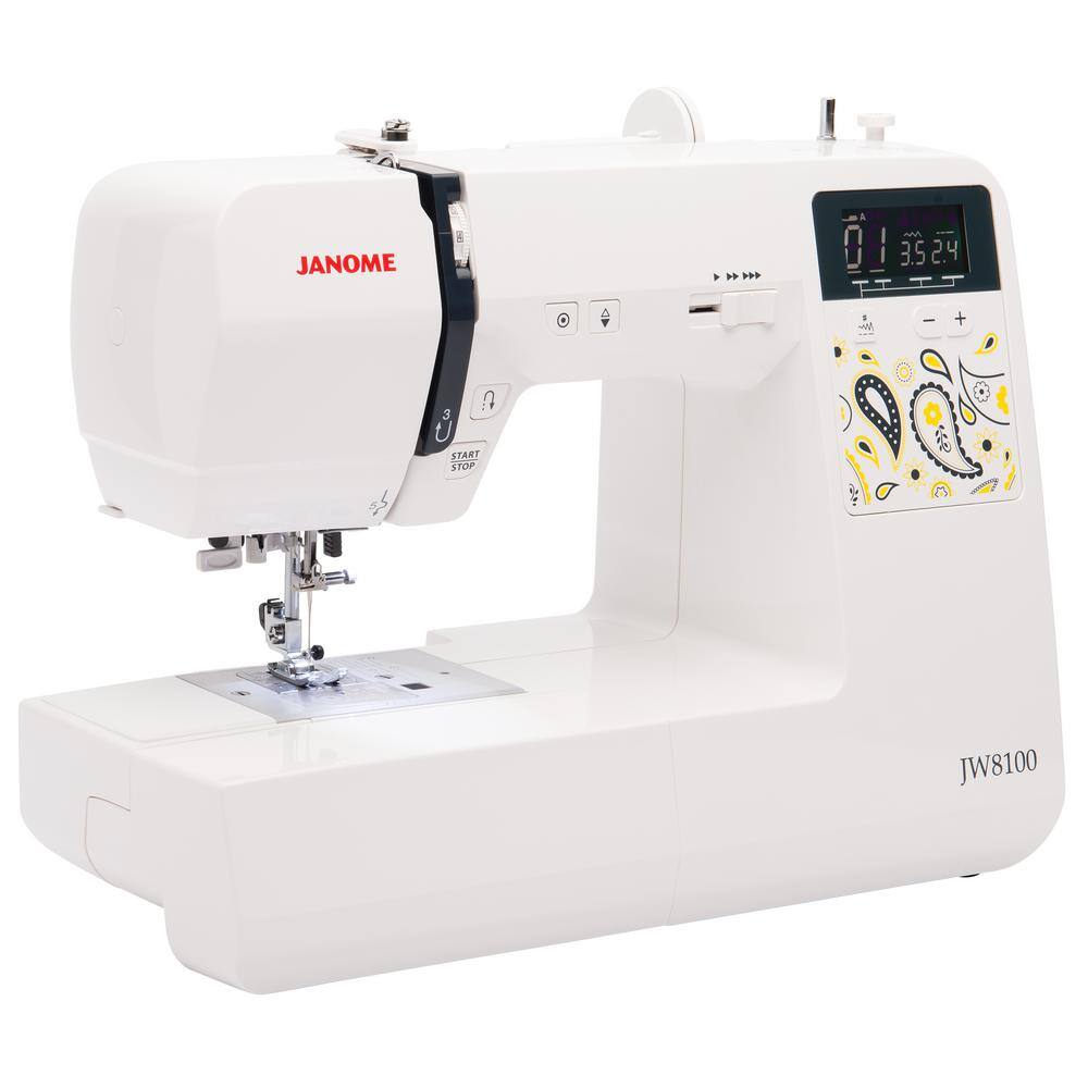 Janome JW8100 100-Stitch Sewing Machine with Bonus Accessories 001JW8100