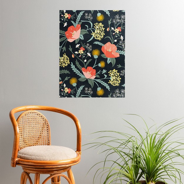 Heather Dutton Poppy Meadow Midnight Poster Society6