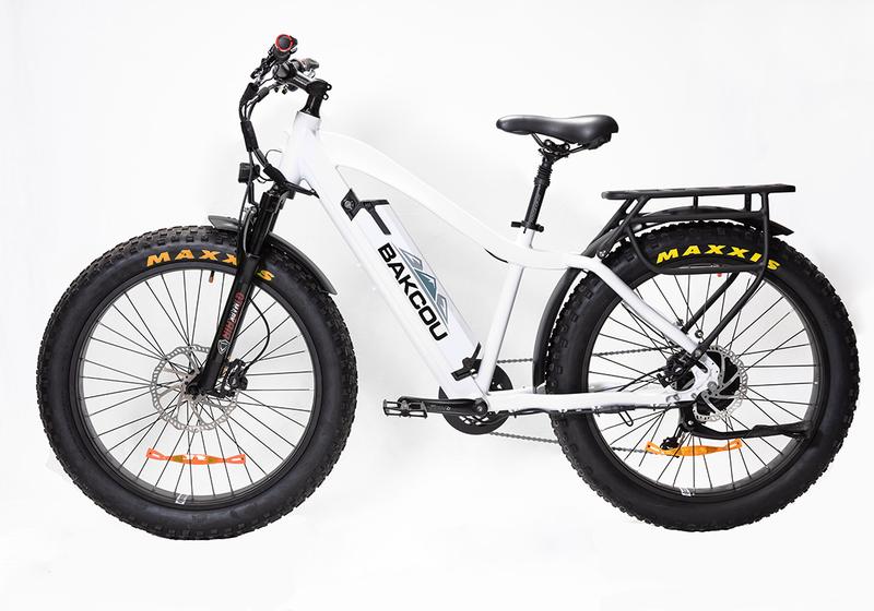 Bakcou Flatlander ST Frame Hunting Ebike Fat Tire Electric Mountain Bike 750w For Riders 5'6 and Shorter