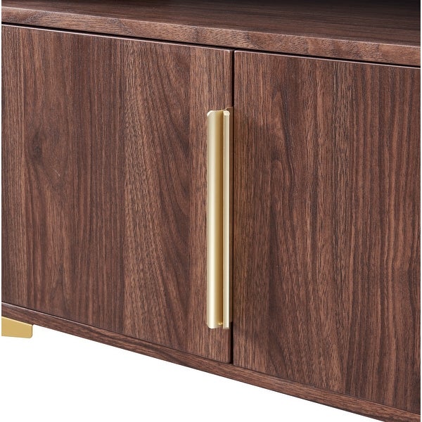 58'' Sideboard with Gold Metal Legs and Handles