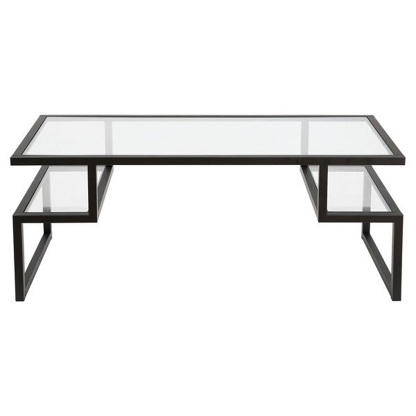 Contemporary Coffee Table with Glass Top