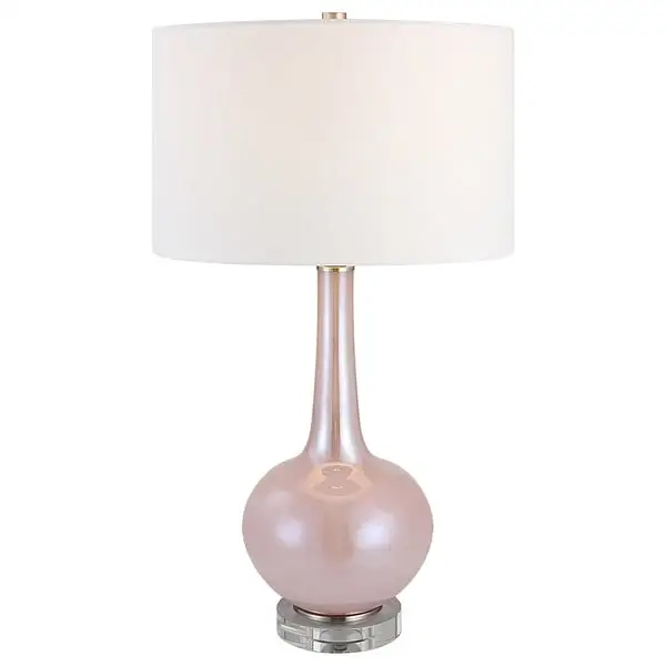 Uttermost Rosa Pink Glass Table Lamp - 16