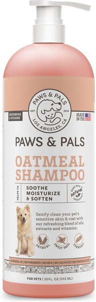 Paws and Pals Oatmeal， Sweet Basil and Turmeric Shampoo