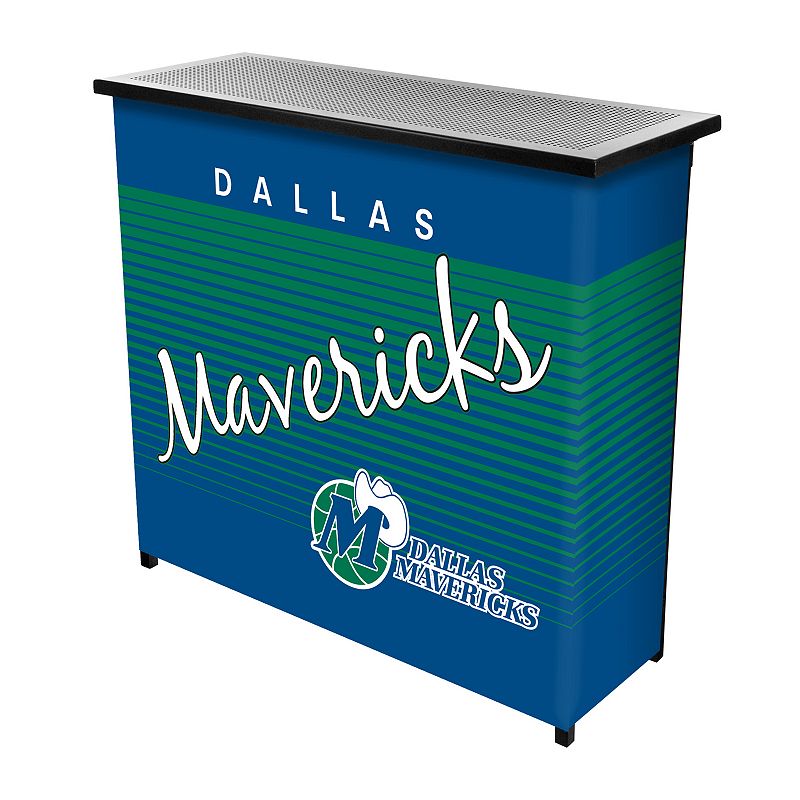 Dallas Mavericks Hardwood Classics 2-Shelf Portable Bar with Case