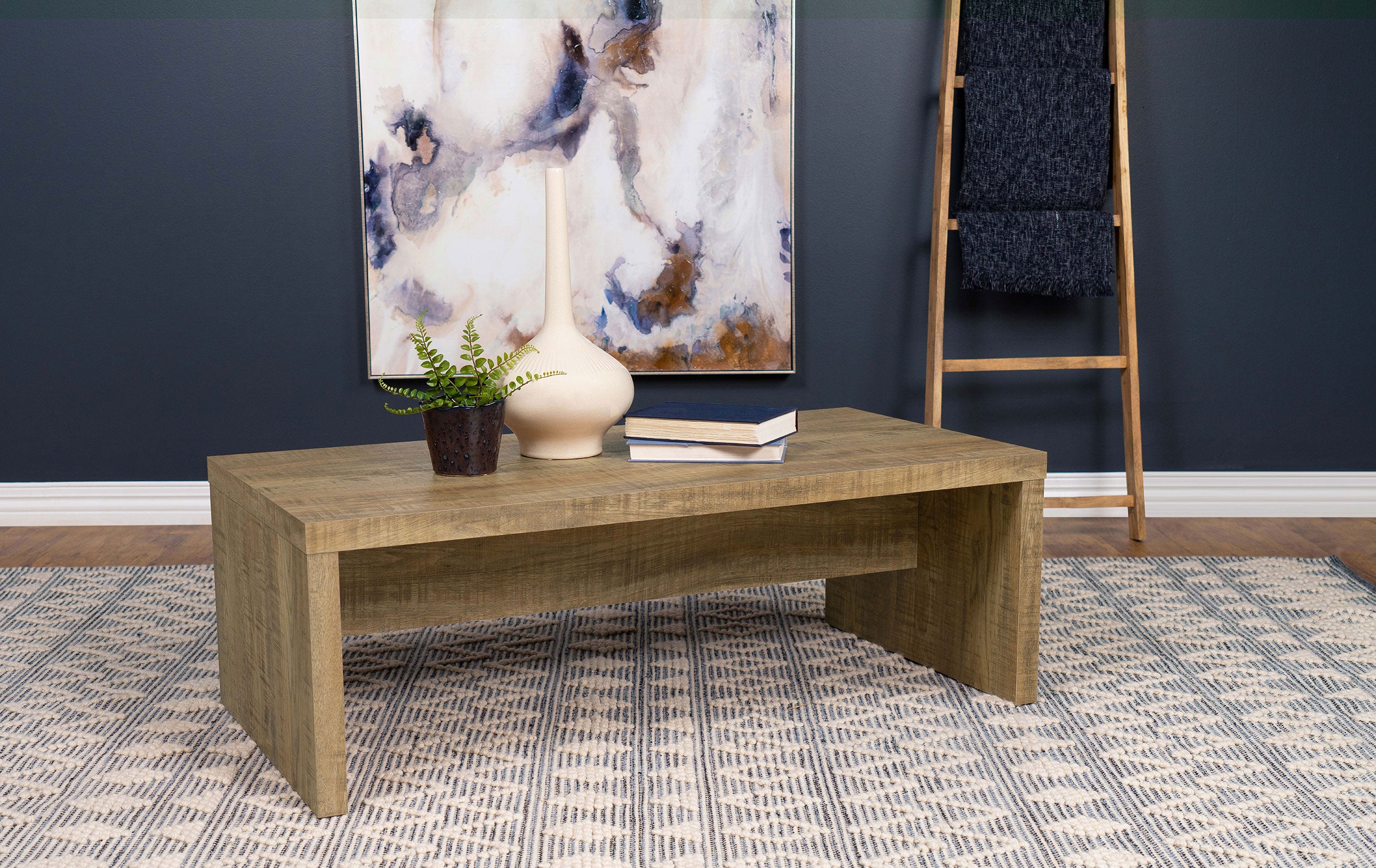 Lynette Rectangular Engineered Wood Coffee Table Mango-704128