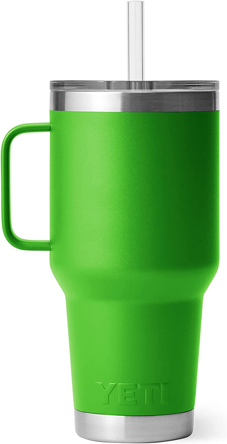 YETI Rambler 35 oz Canopy Green BPA Free Straw Mug