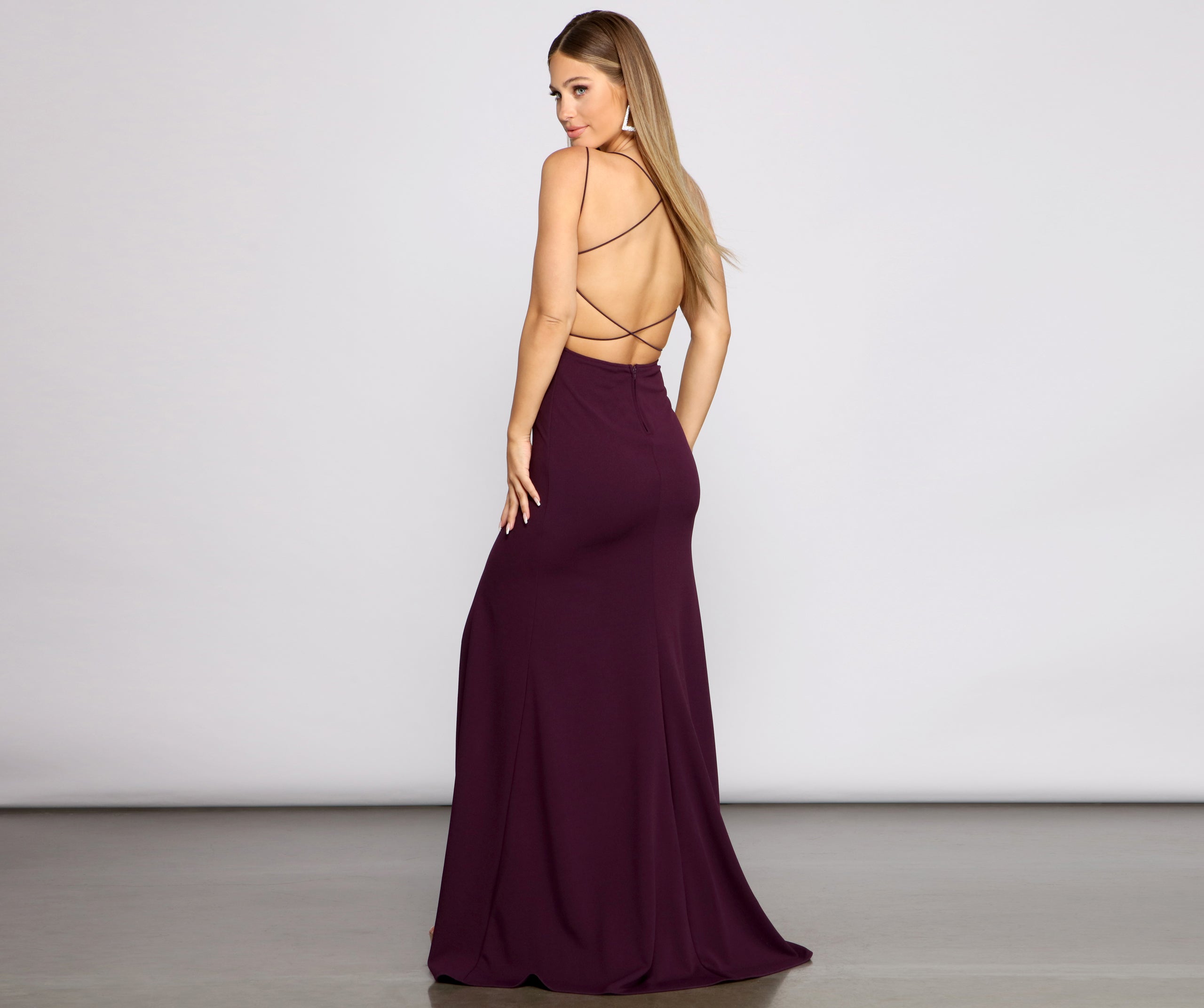 Chloe Lace-Up Back Formal Dress