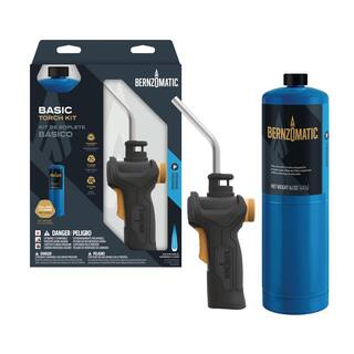 Bernzomatic Trigger Ignition Start Torch Kit with 14.1 oz. Handheld Propane Gas Cylinder and Adjustable Flame 361479