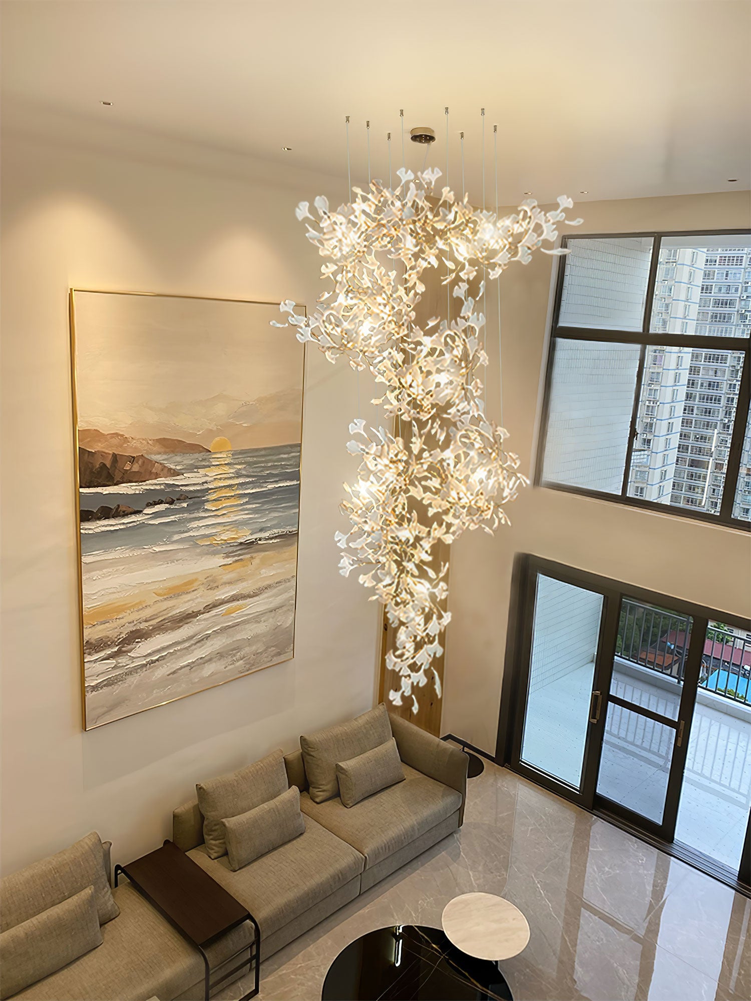 Gingko Chandelier F