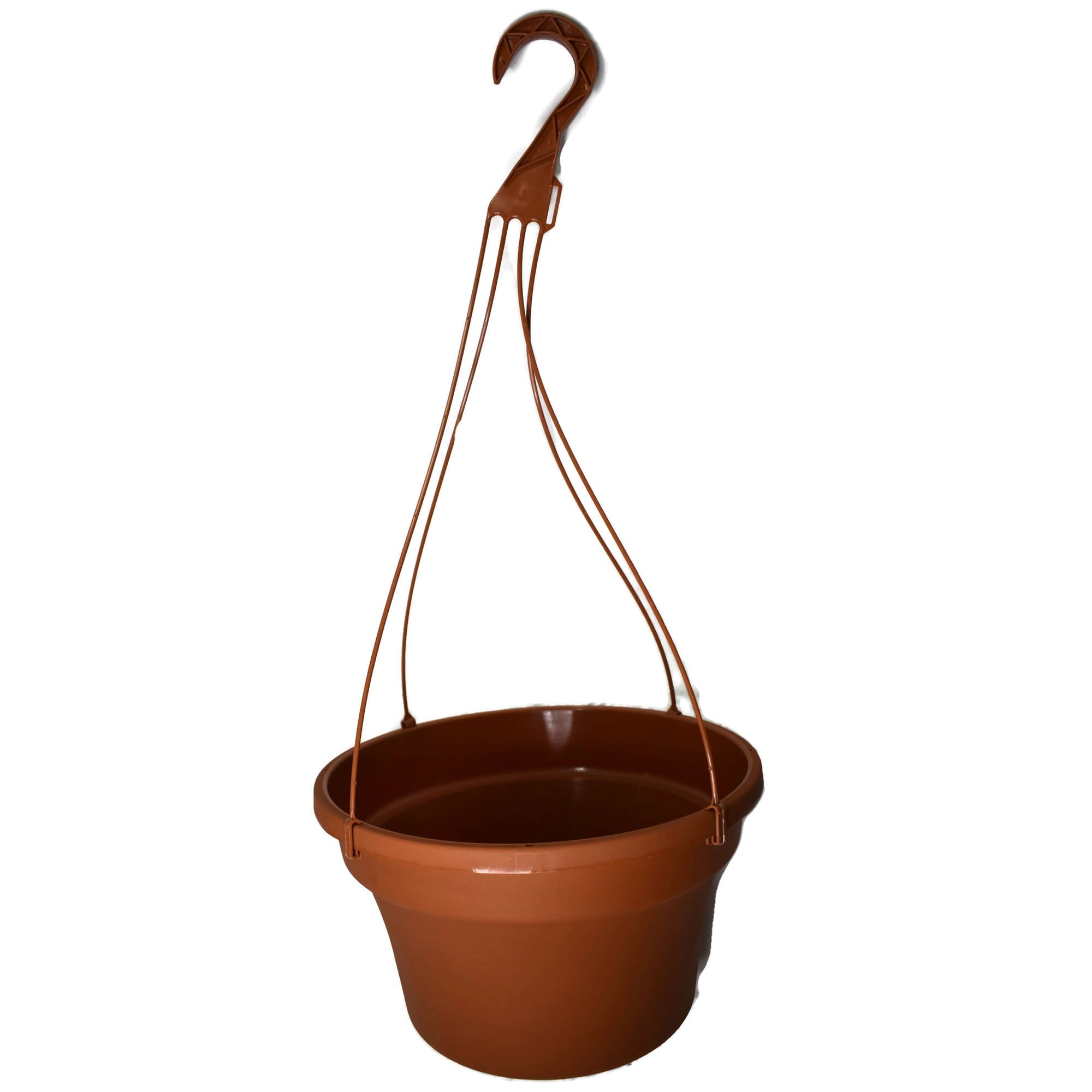 KOBA 12" Large Terra-Cotta Plastic Hanging Basket, Qty. 5