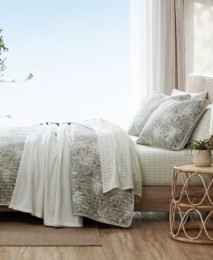 Tommy Bahama Home Makena Cotton Reversible 2 Piece Quilt Set， Twin