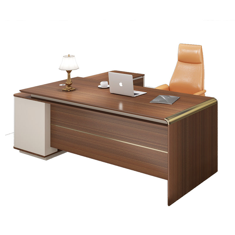 ANDERSON Executive Desk 2.0M Reversible - Australian Gold Oak