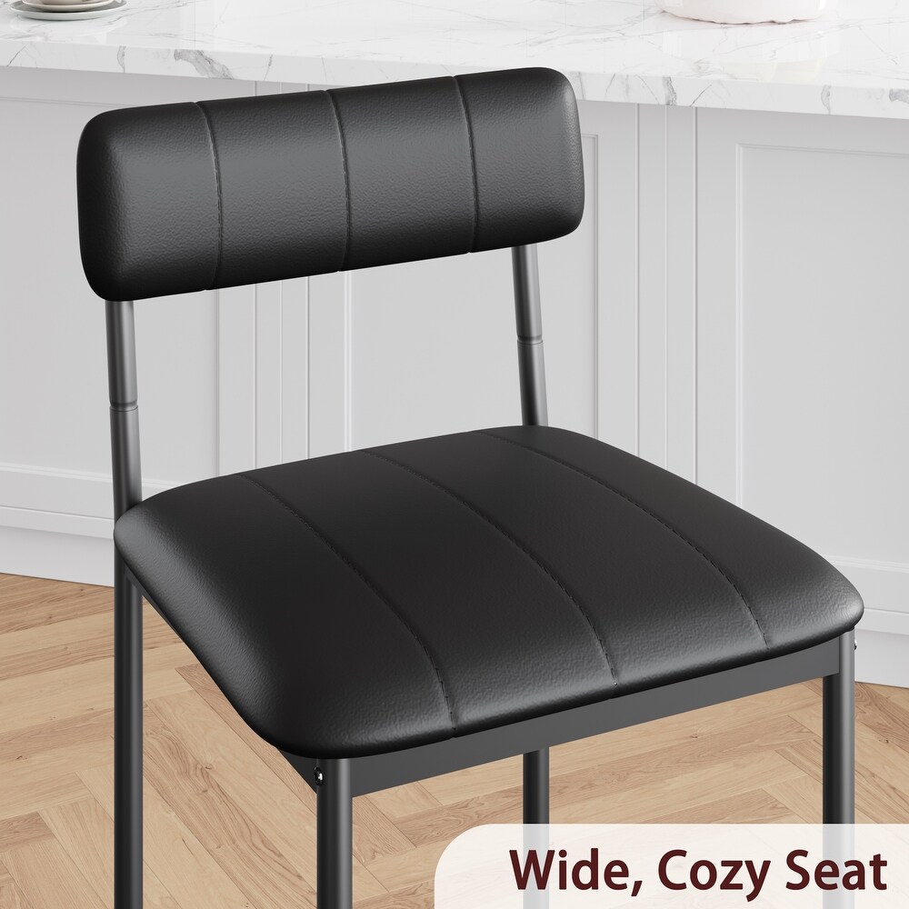 PU Leather Kitchen Chairs for 2