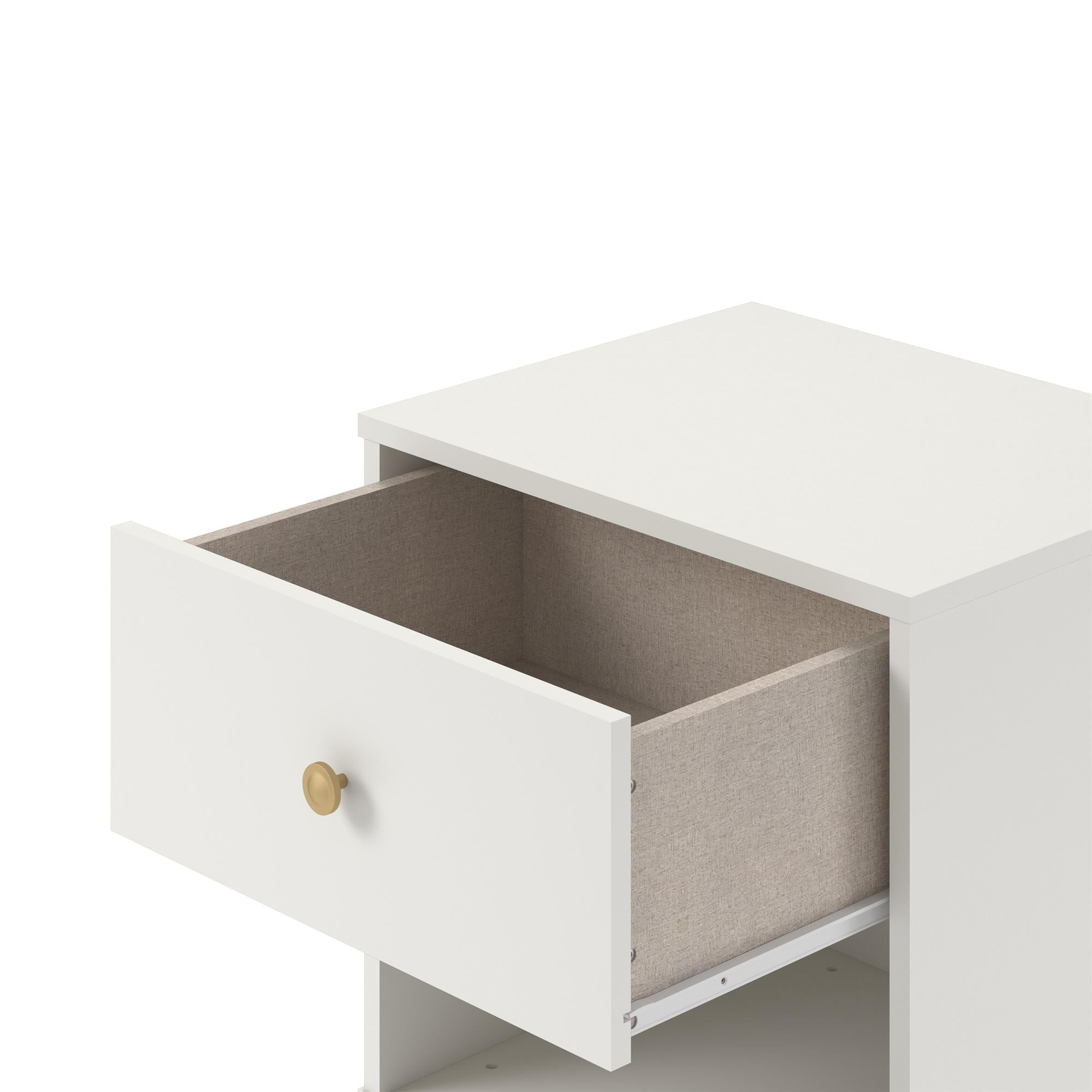 Novogratz Finley Nightstand, White