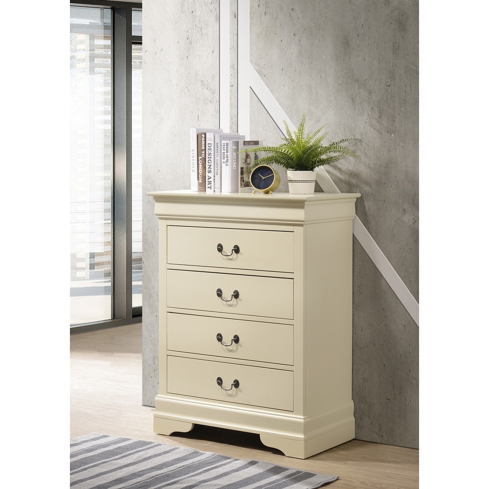 Louis Phillipe 4 Drawer Chest of Drawers (31 in L. X 16 in W. X 41 in H)