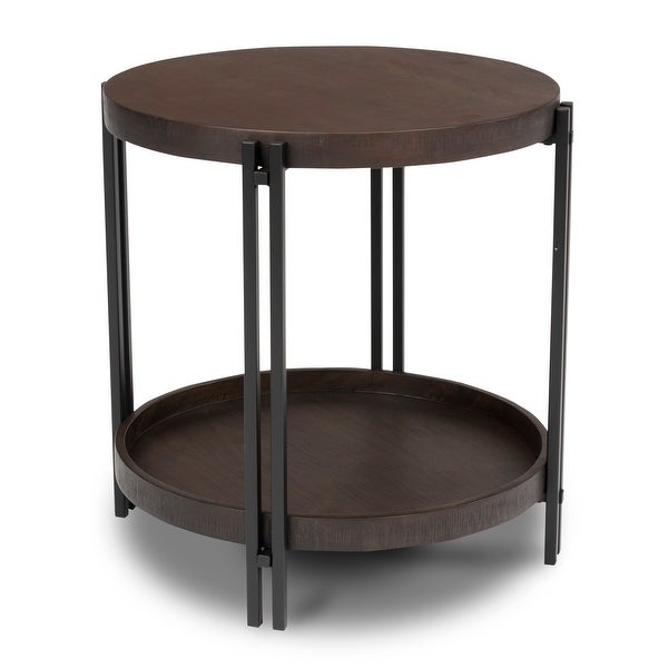 Homestyles Prairie Brown Wood Lamp Table - 24