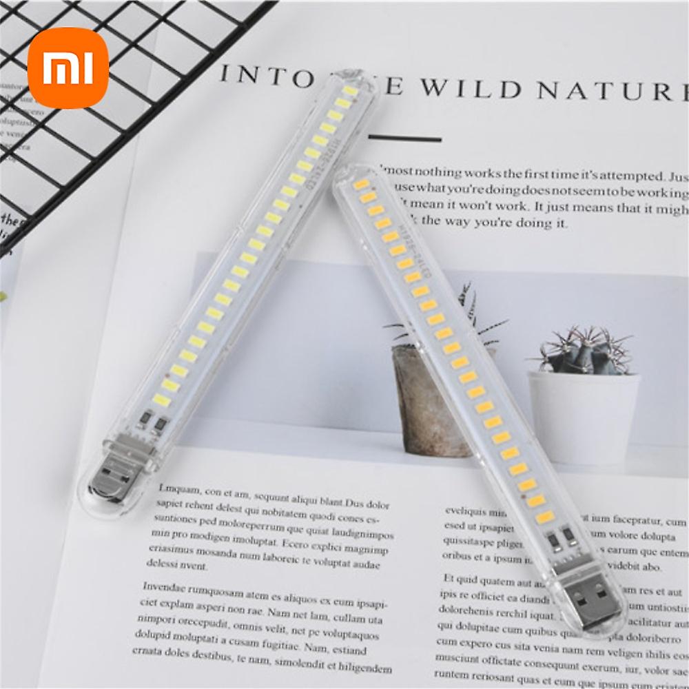 Xiaomi Mini Portable Led Usb Light 2-24leds Book Light Reading Night Lamp Flashlight Power