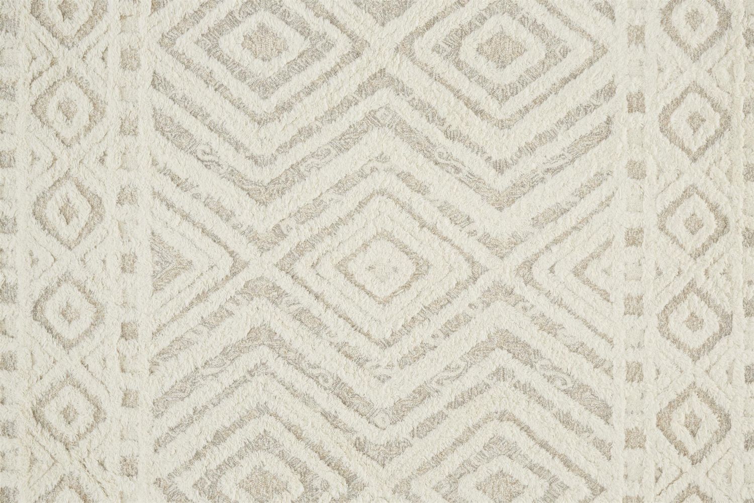 Elika Hand Tufted Ivory and Tan Rug by BD Fine