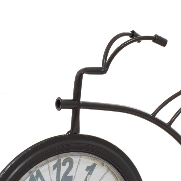 Metal Bike Clocks Brown Olivia amp May