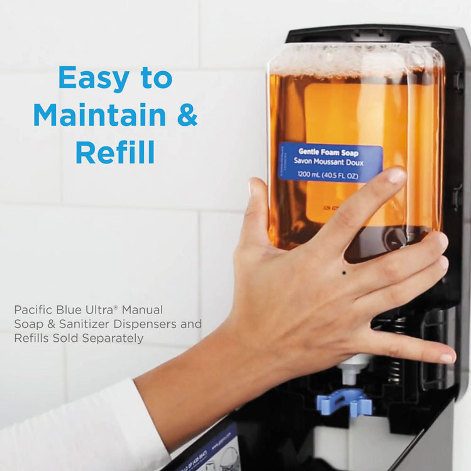 Pacific Blue Ultra Foam Soap Manual Dispenser Refill by Georgia Pacificandreg; Professional GPC43819