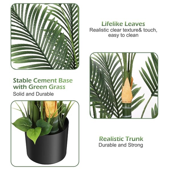 6ft Artificial Golden Cane Palm Tree