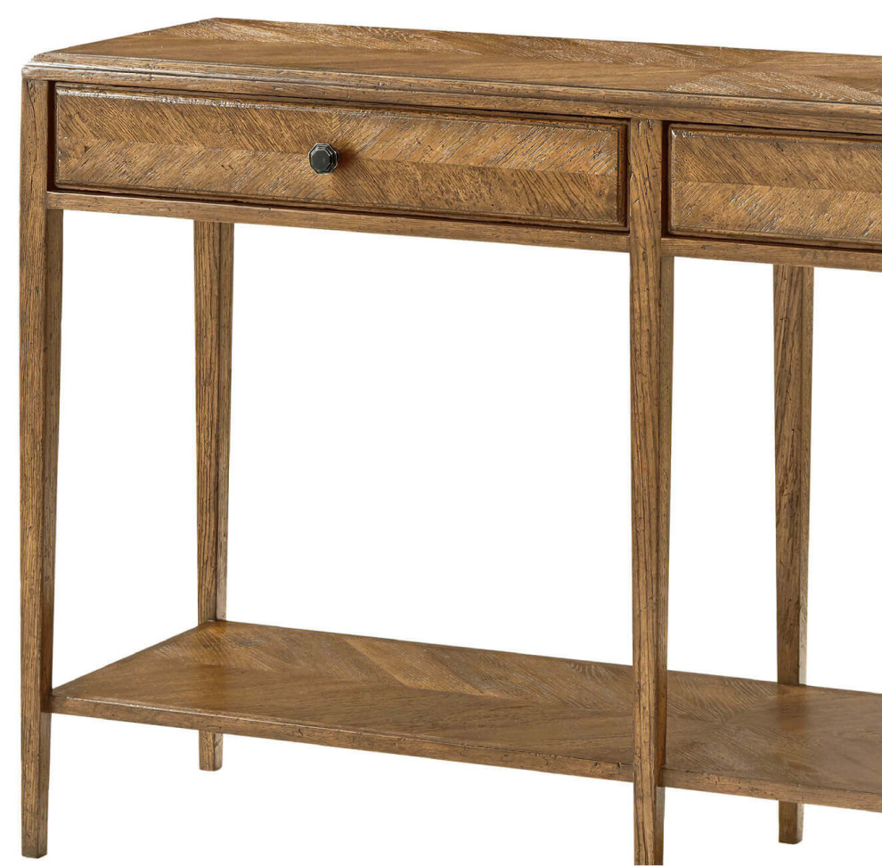 Italian Neo Classic Oak Console Table Light   Transitional   Console Tables   by English Georgian America  Houzz