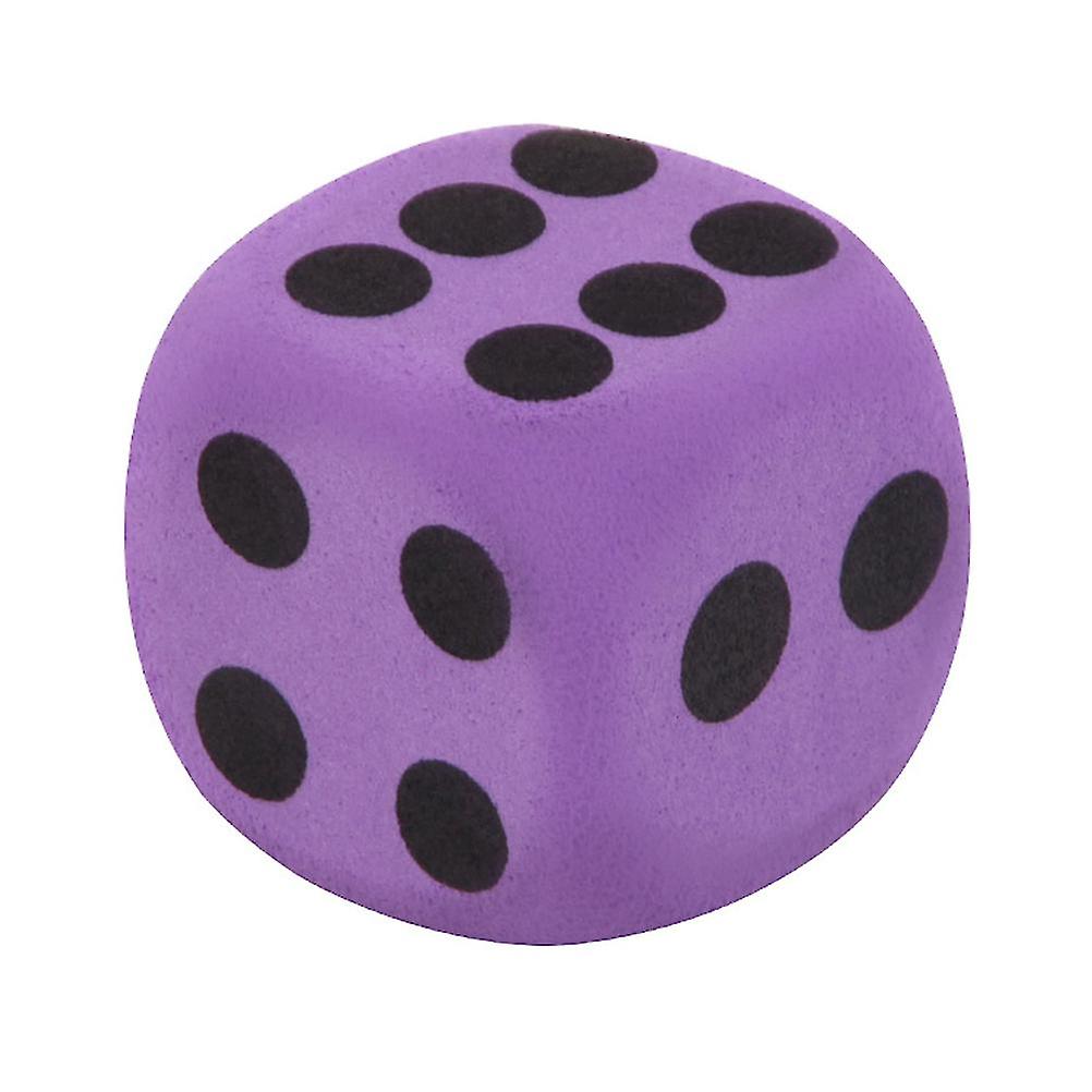 Large EVA Foam Dice Game Entertainment Number Dice Purple Dice Children Toy