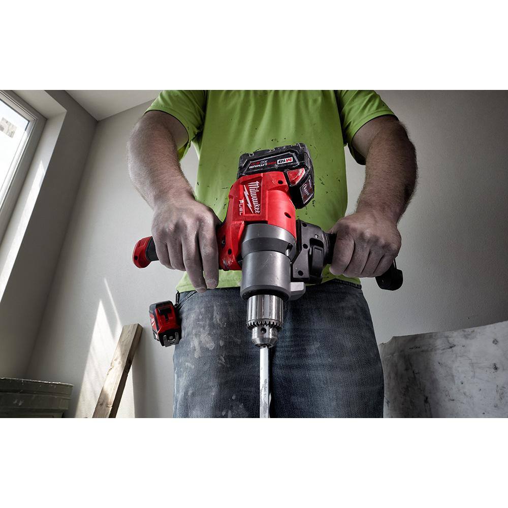 MW M18 FUEL 18-Volt Lithium-Ion Brushless Cordless 12 in. Mud Mixer with M18 5.0 Ah Battery 2810-20-48-11-1850