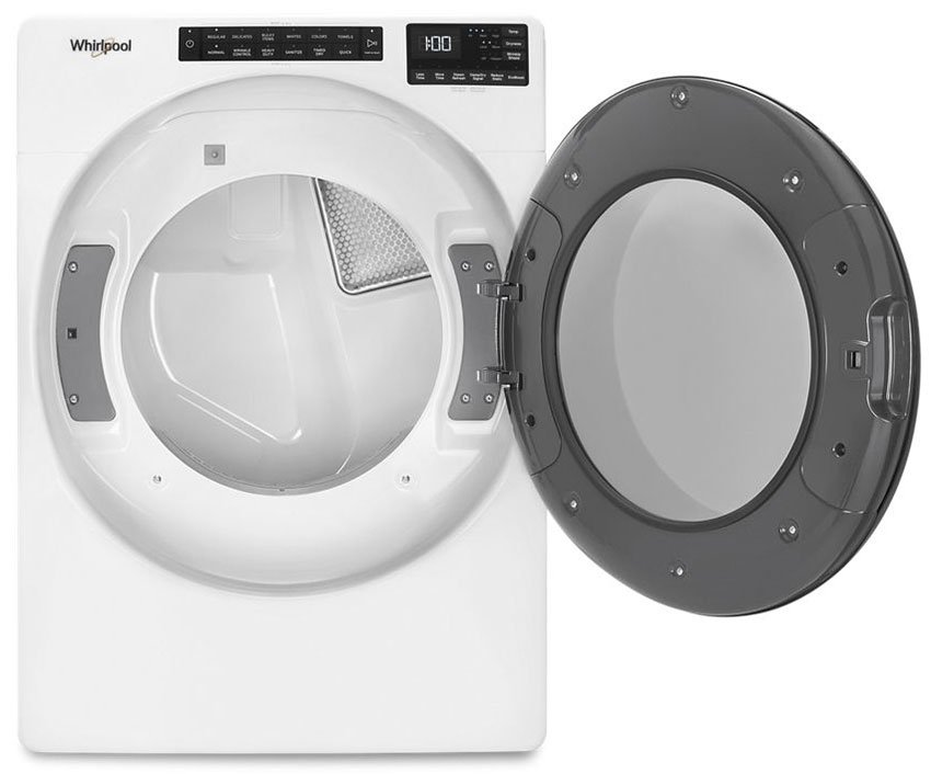 Whirlpool ADA 7.4 Cu. Ft. White Gas Wrinkle Shield Dryer With Steam