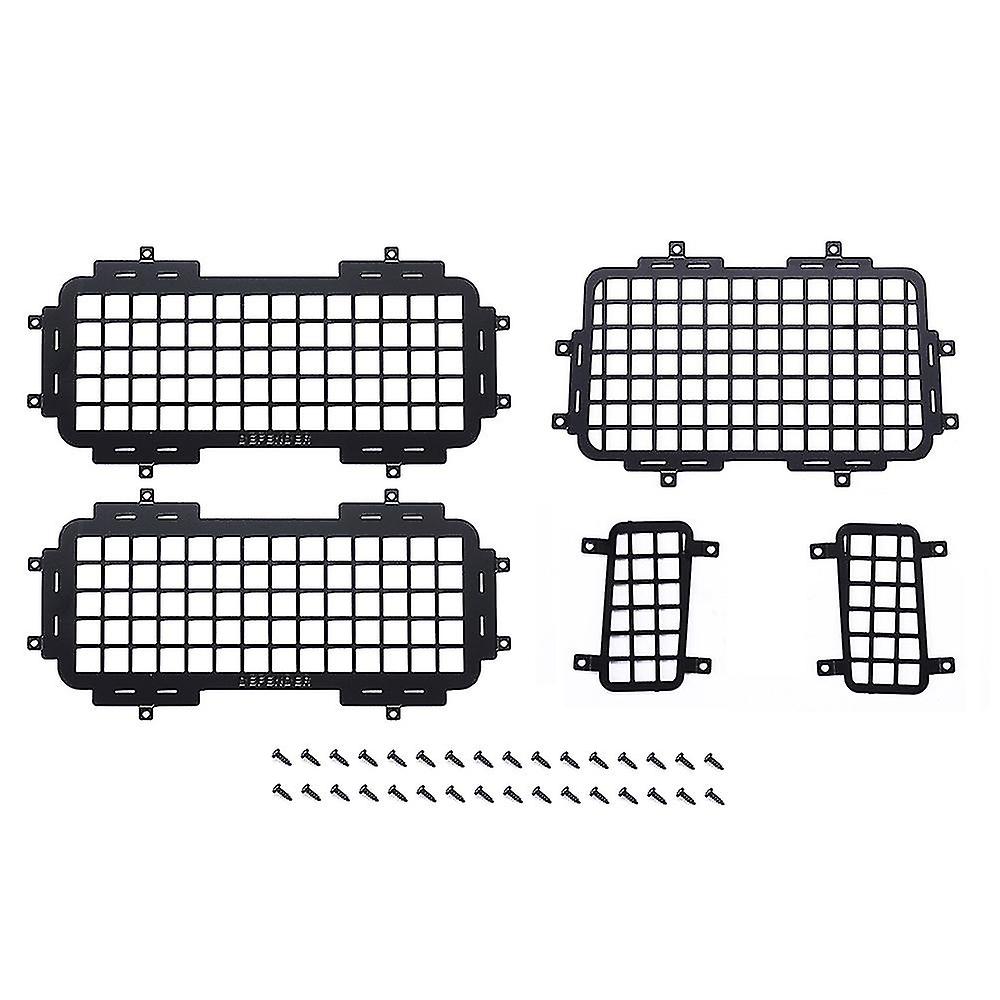 For Mn D90 D99s Mn99s 1/12 Rc Car Upgrade Parts Rear Side Metal Stereoscopic Window Mesh Protective