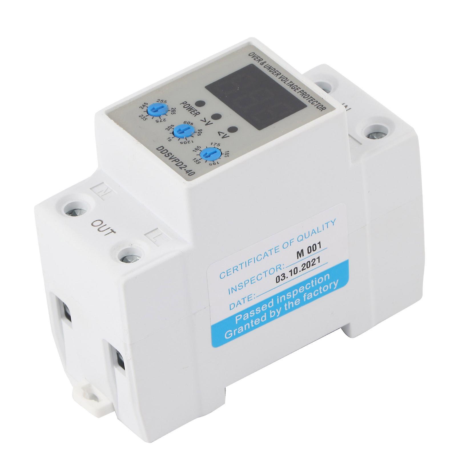 Ddsvpd263 Adjustable Selfrecovery Automatic Reset Voltage Protection Device 220v40a