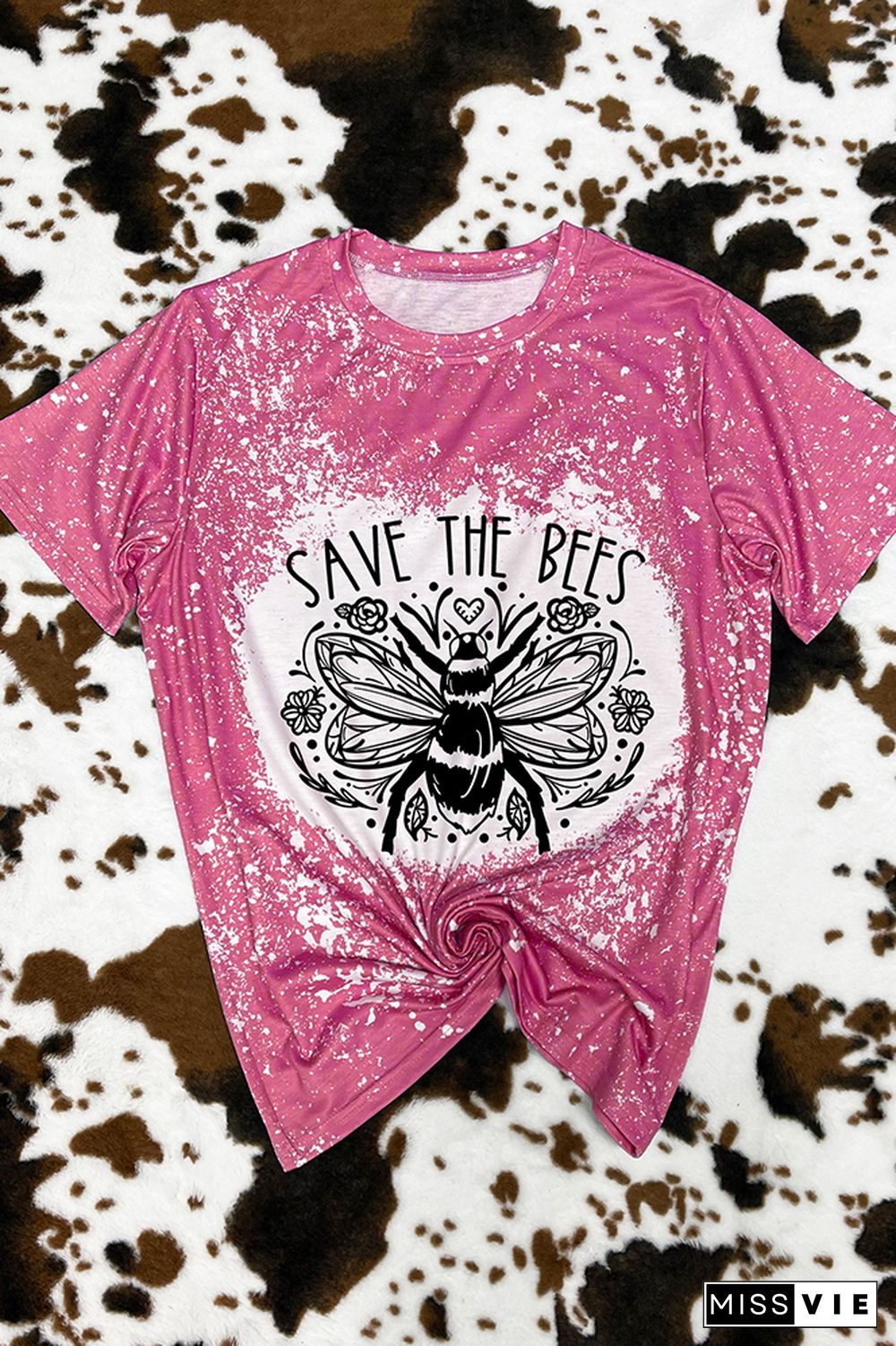 Save The Bees Floral Graphic Tee Wholesale