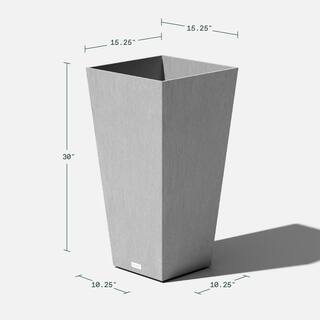 Veradek Midland 30 in. Gray Plastic Tall Square Planter MV32C