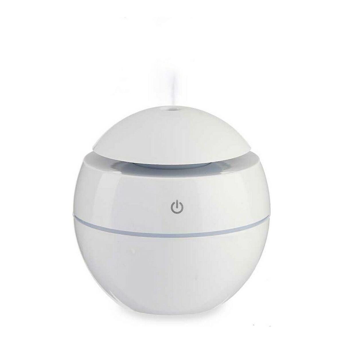 Aroma Diffuser Humidifier with Multicolour LED White Plastic (130 ml) (10 x 10 x 10 cm)