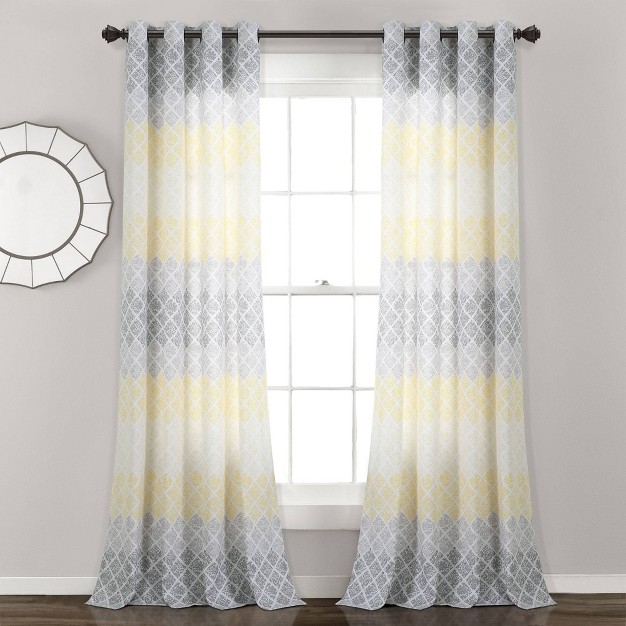 Medallion Ombre Window Curtain Panels Lush D cor