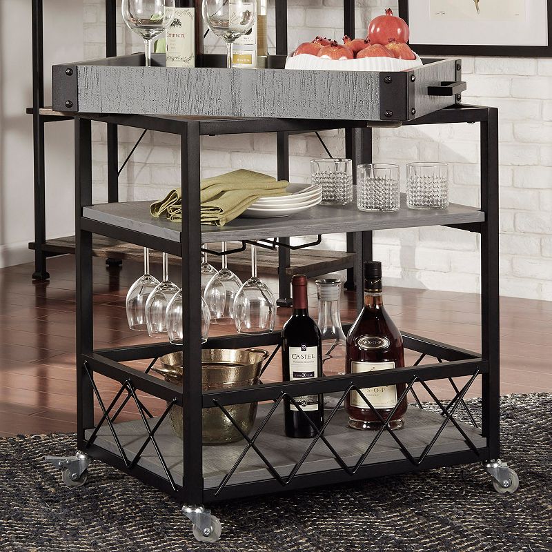 HomeVance Derry Bar Cart