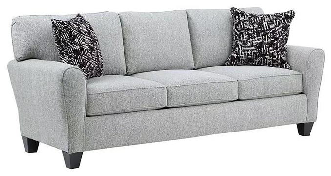 Hawthorne Collections Reese Woven Poly Sofa   Cream   Transitional   Sofas   by Homesquare  Houzz