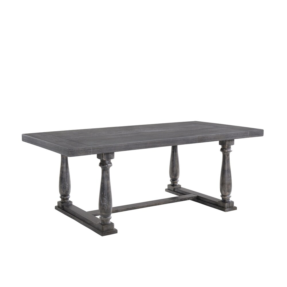 The Gray Barn Martell Weathered Grey Oak Dining Table