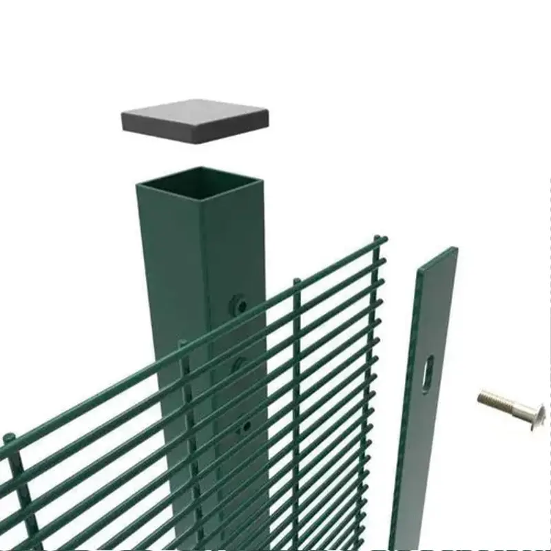 AnPing Factory Supply security China school yard fence clear view 358 anti climb fence with top spikes