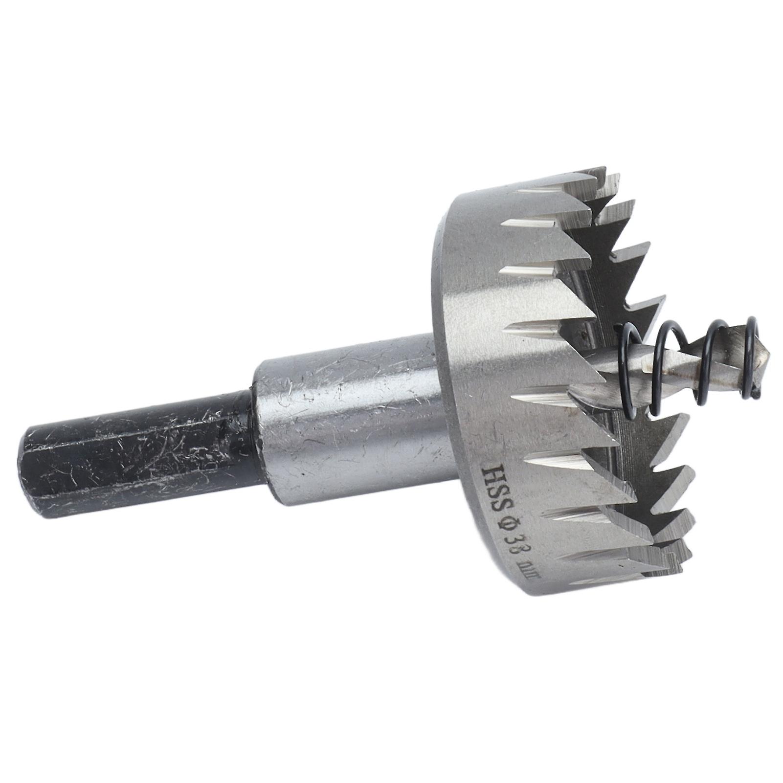 Hole Saw Drill Bit Set Woodworking Opener Tool For Metal Thick Iron Plate Glass Marble 38mm