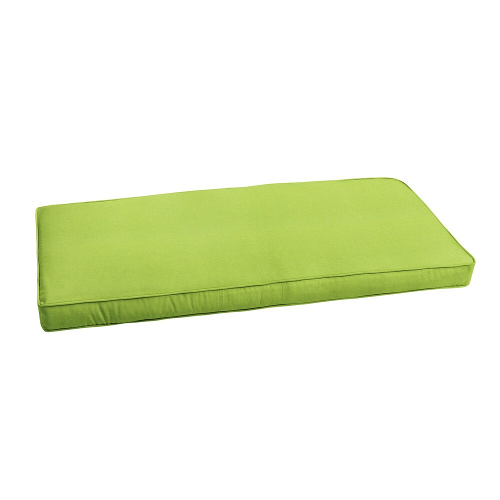 Sunbrella Macaw Green Indoor/ Outdoor Bench Cushion 55\