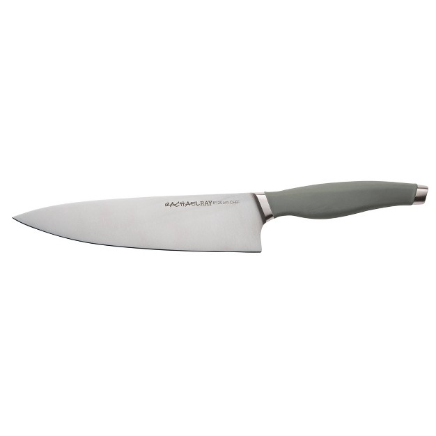 Rachael Ray 3pc Stainless Steel Chef Knife Set Gray